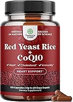 Vista 11 de Arroz de levadura roja con suplemento de CoQ10 - Fórmula avanzada para corazón saludable y niveles de colesterol saludable para hombres y mujeres