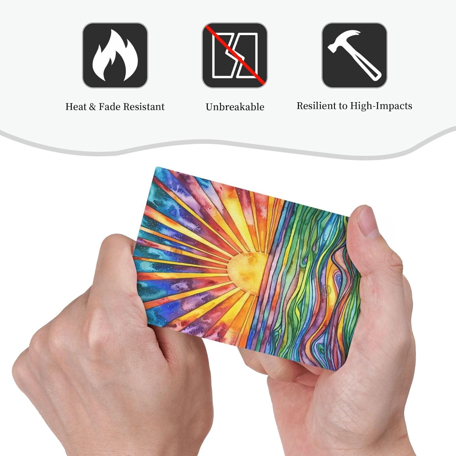 Rougui Light Switch Covers 1 Gang Abstract Mid Century Colorful Sunrise River Decorative No Device Wall Plate Blank Switchplate Electrical Faceplate For Farmhouse Bathroom Decor