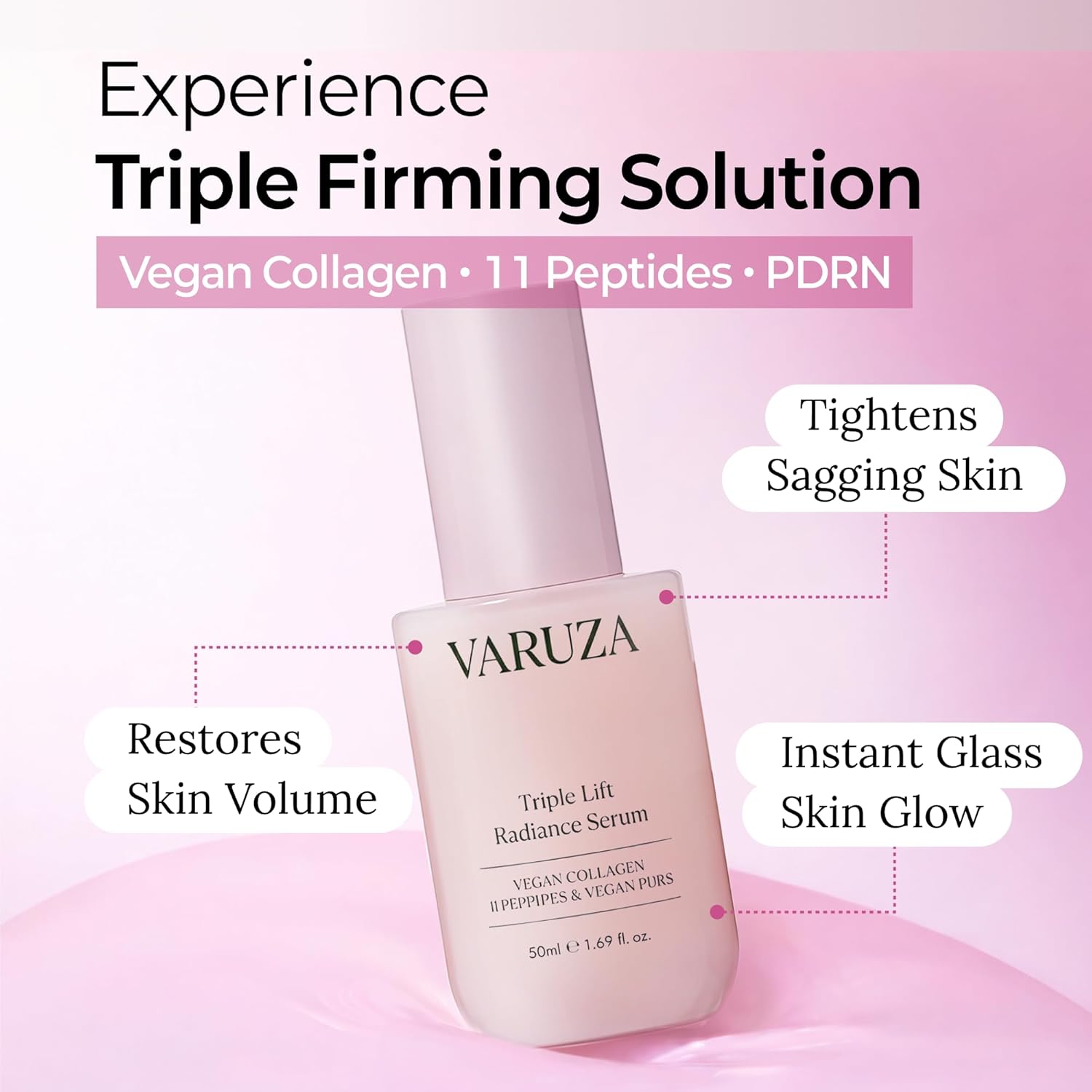 Triple Lift Radiance Serum 50 ml Vegan Collagen 11 Peptides Vegan PDRN 1ea - Image 2
