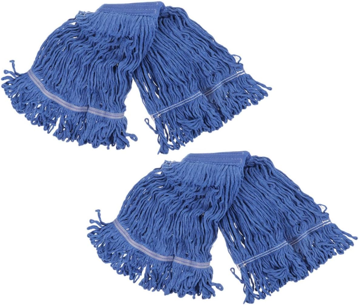 ERINGOGO 2pcs Heavy Duty Mop Head Replacement Water Absorption Cleaning Mop Refills for Household and Commercial Use Washable Microfiber Cleaning Accessory