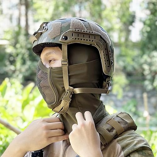 Miniatura 6 de tactifans Airsoft Balaclava Mesh Mask Ninja Style with Full Face Mouth Protection Airsoft Paintball Mask Waterproof Metal Mesh Mask