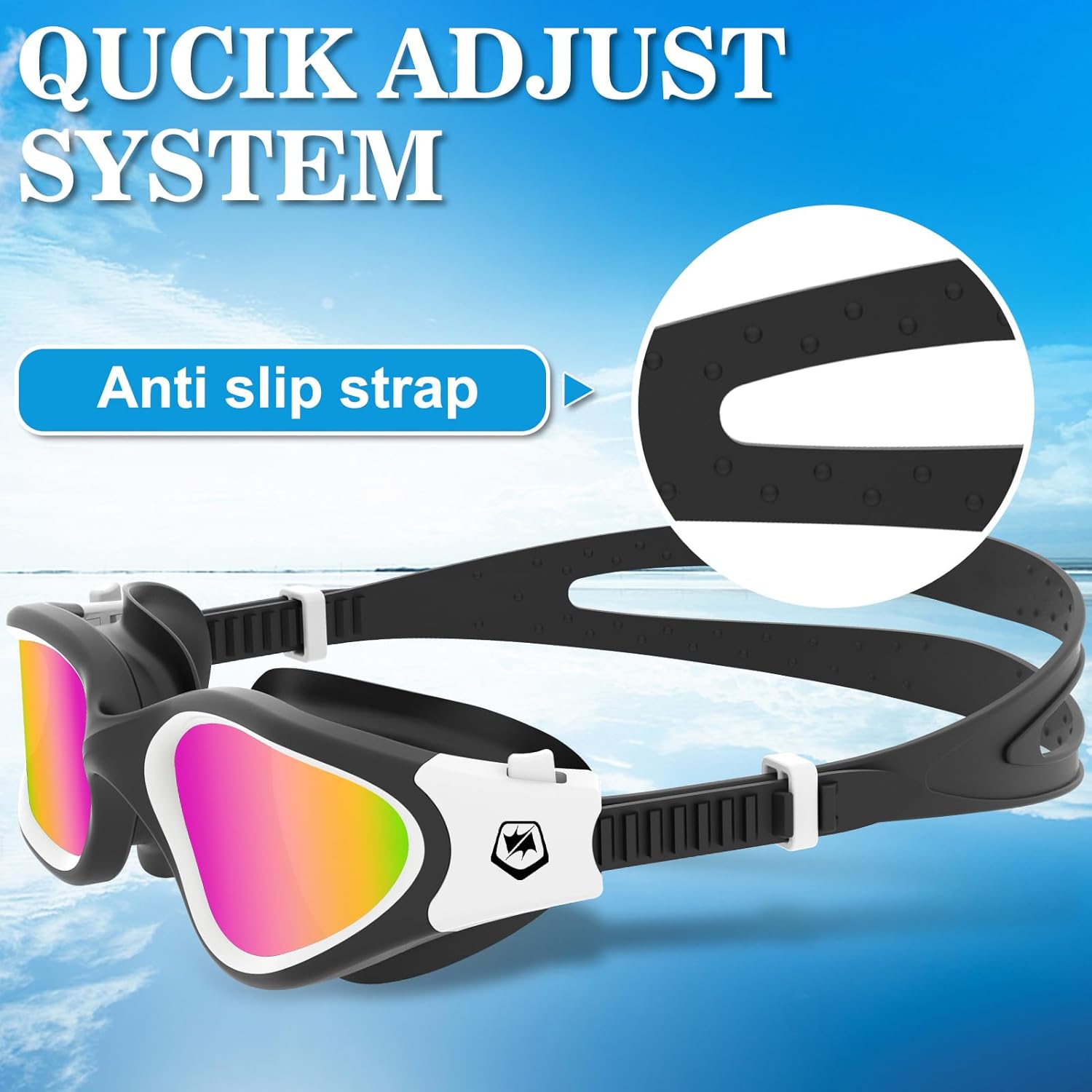 WIN.MAX Polarized Swimming Goggles Swim Pool Goggles Anti Fog Anti UV No Leakage Clear Vision for Men Women Adults Teenagers - Image 5