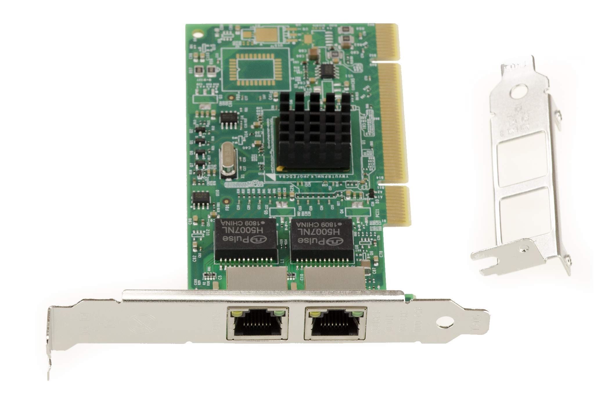 KALEA-INFORMATIQUE Scheda controller di rete Lan Gigabit Ethernet RJ45 a 2 porte su slot PCI a 16 o 32 bit con chipset 82546EB/GB