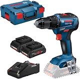 Bosch Professional 18V System perceuse-visseuse sans-fil GSR 18V-55 (couple max. 55 Nm, 1 800 tr/min, avec 2 batteries ProCORE18V 4,0 Ah, chargeur rapide GAL 18V-40, calage L-BOXX, L-BOXX) - 1