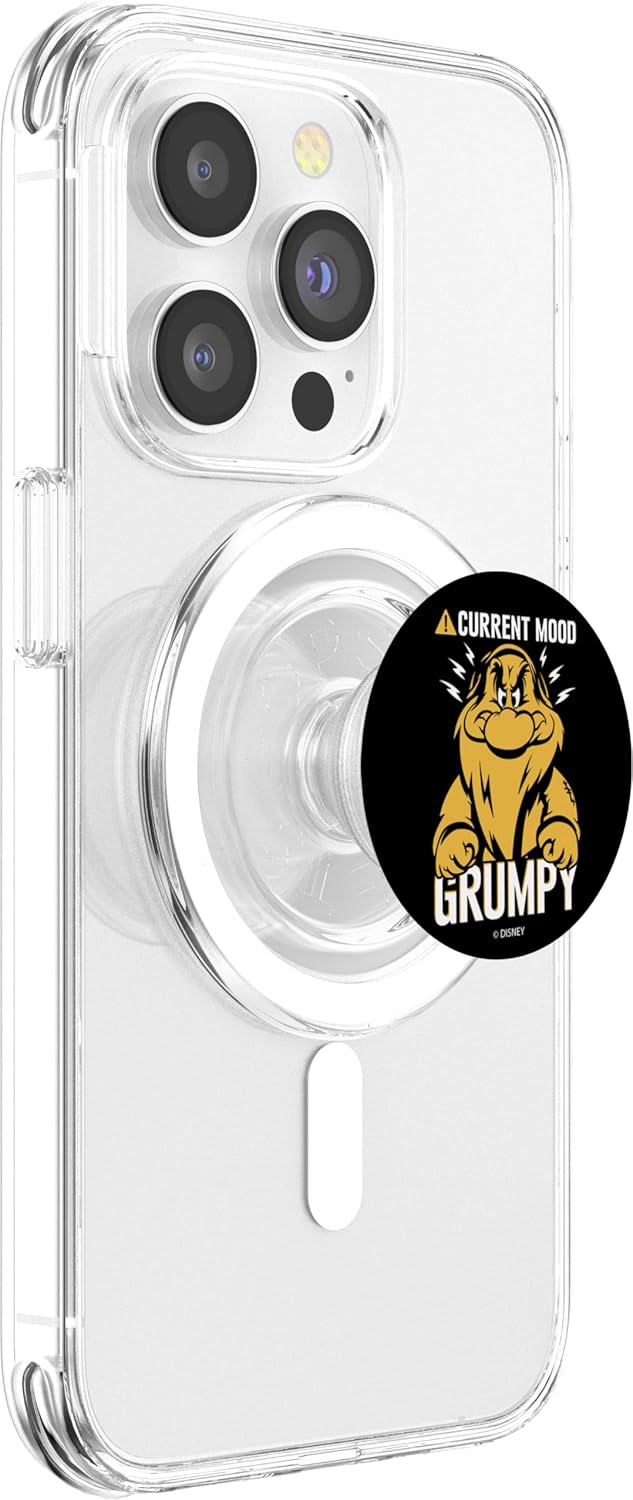 Disney Snow White Dwarf Grumpy Current Mood Grumpy PopSockets MagSafe PopGrip for iPhone