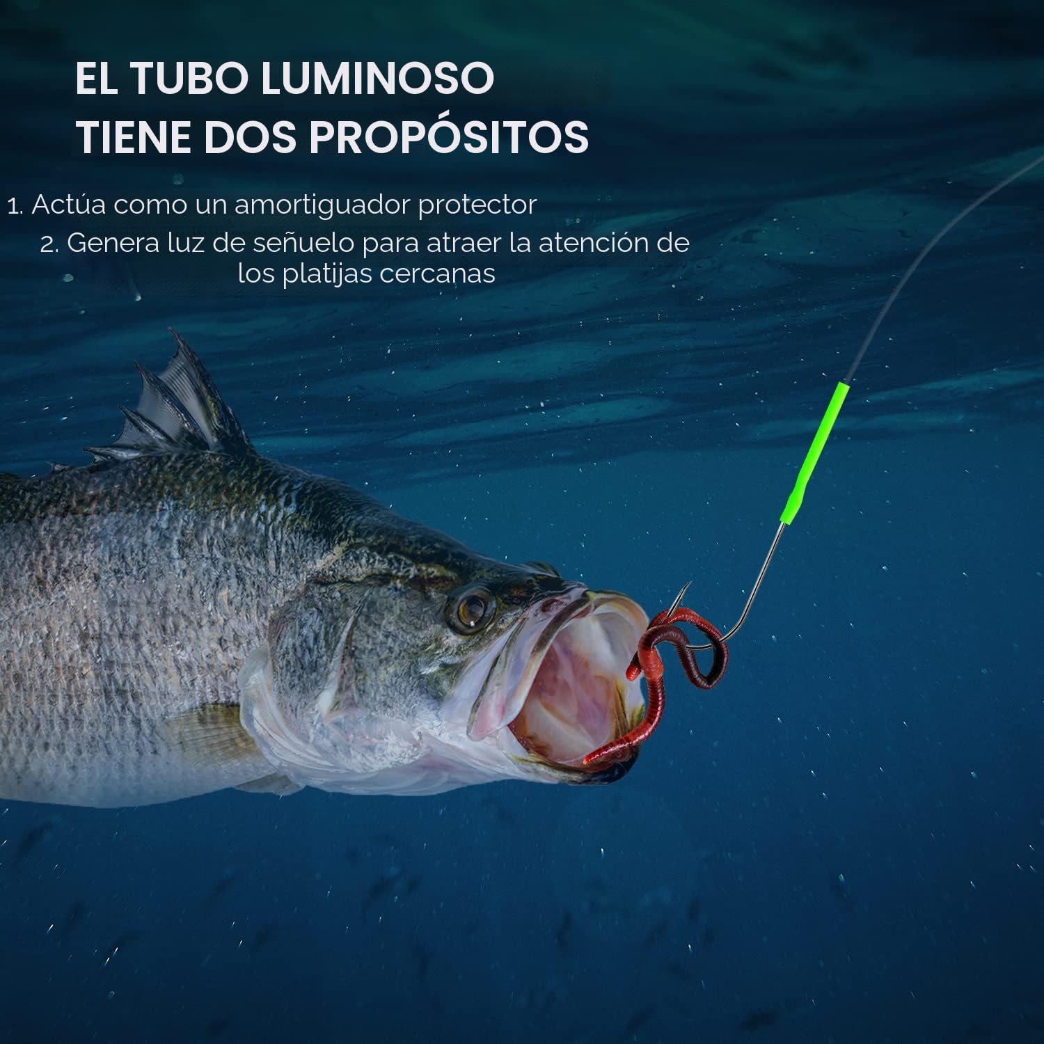 Plataformas de Pesca de Mar Anzuelos Púas Aleta Tamaños 1 2/0 para Platija
