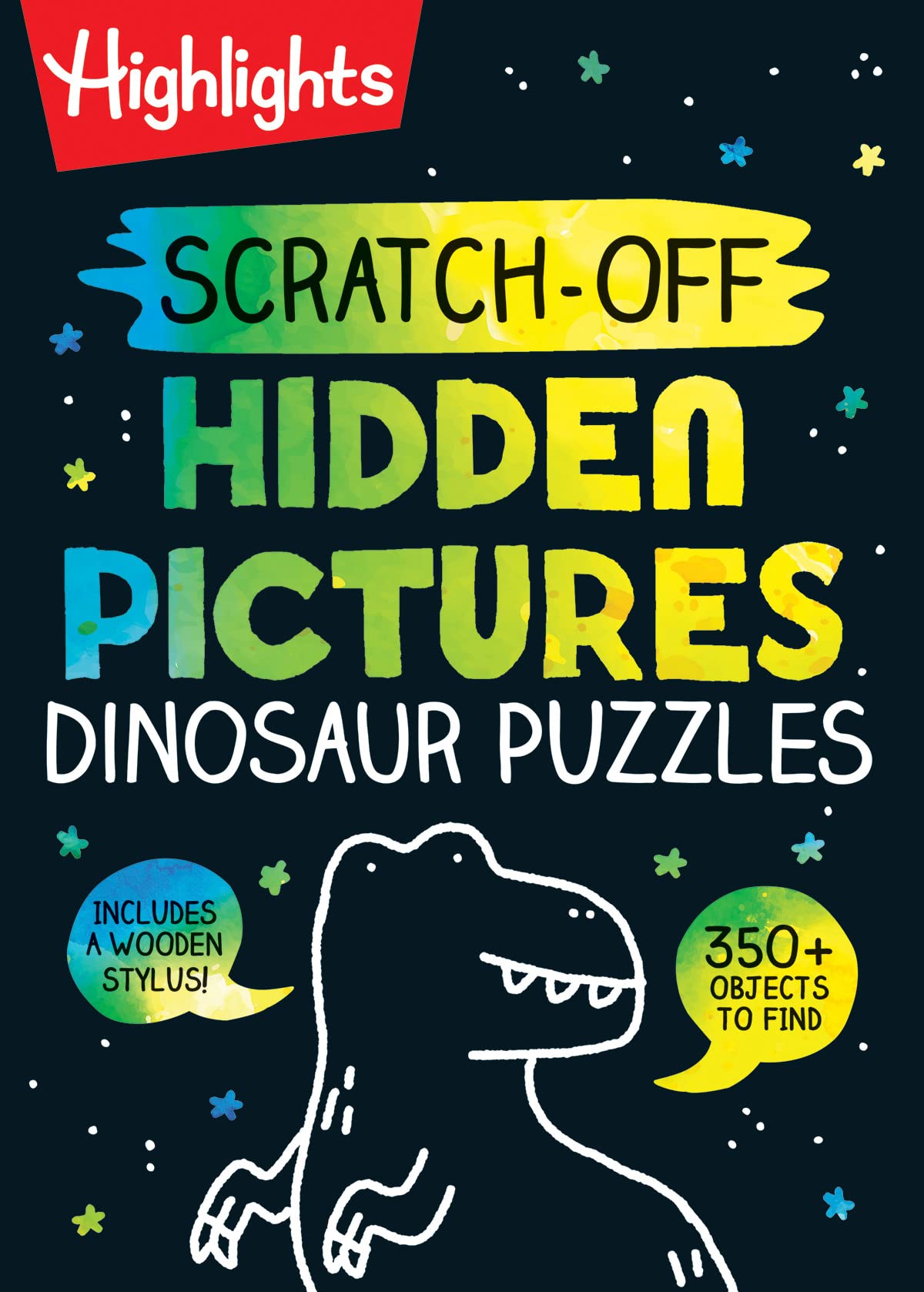 Scratch-Off Hidden Pictures Dinosaur Puzzles (Highlights Scratch-Off Activity Books): 64-Page Dinosaur Activity Book with Scratch Art for Kids