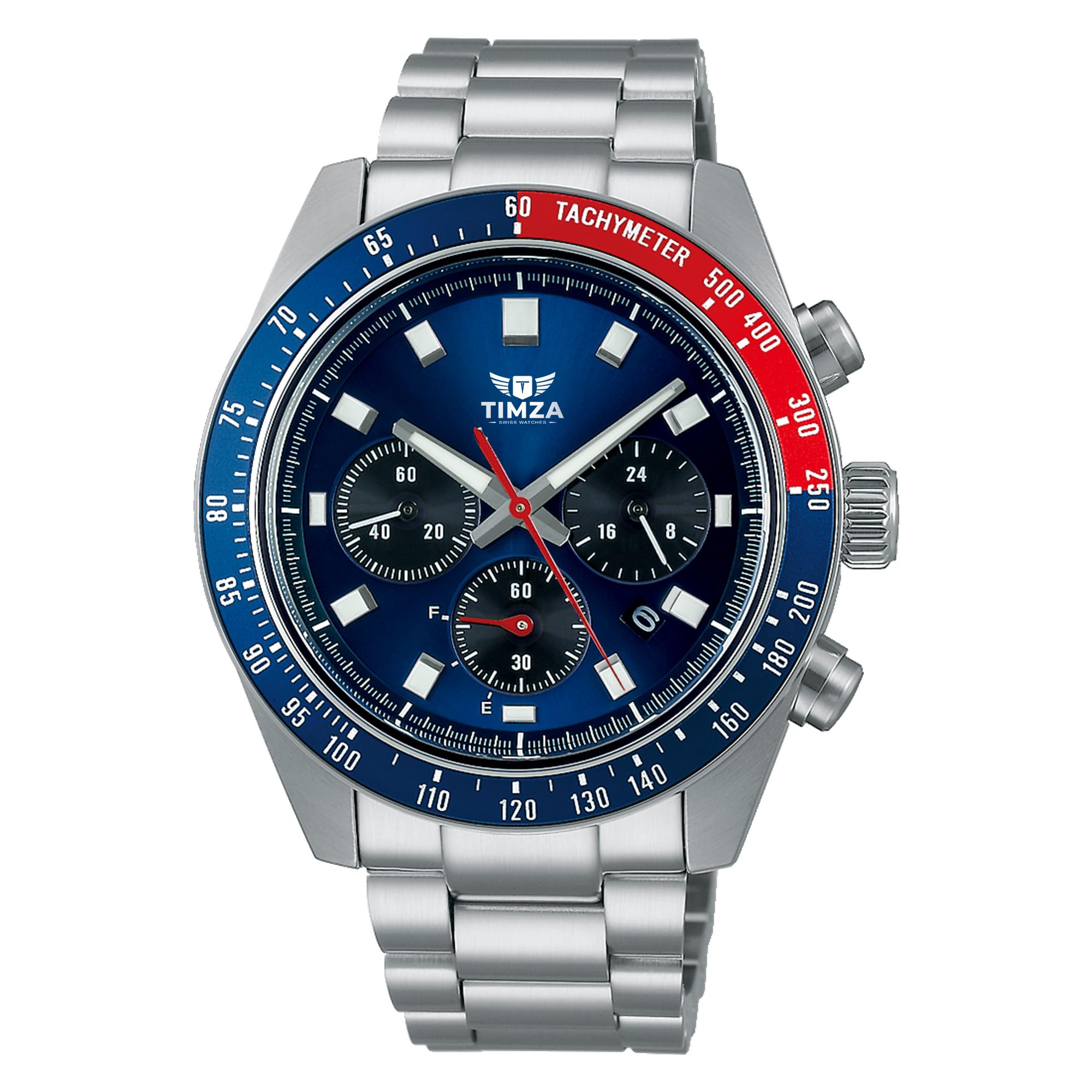 Men's Chronograph Analog Watch with Blue Multi Function Dial, Tachymeter Bezel, Stainless Steel Strap & Quartz Movement-picture-47