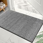 Cozy Haven Shaggy Collection Door Mat - Non-Slip Doormat, Suitable for Indoor/Outdoor Use, Heavy Duty Dirt Trapper and Water Absorbent – (Grey, 50x80 cm)