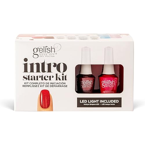 Gelish MINI Intro Starter Kit – Gel Nail Kit, Everything You Need for a Salon-Quality, Long-Lasting, Chip-Free Results, Gel Manicure at Home.