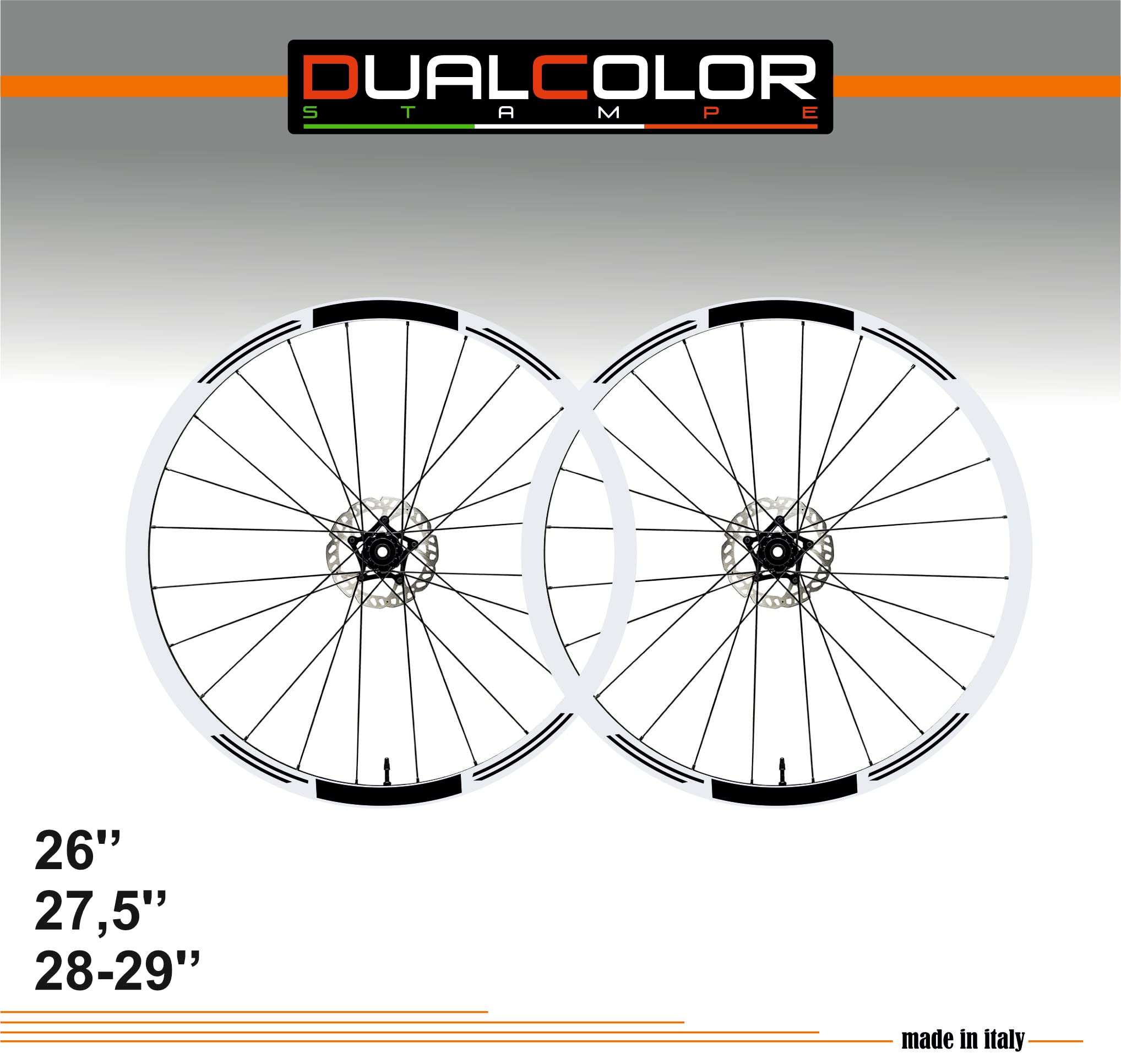 Adesivi Compatibili con Trek Cerchi Bici 26'' - 27,5'' - 28-29'' Pollici Ruota Bici MTB Bike Stickers Cerchi MTB B0017 (26'' Pollici, Nero 70)