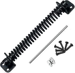 SUL Gate Spring, Adjustable Garden Gate Spring, Gate Closer for Wooden gate, Gate Latch, Garden Gate Lock, Gate Spring Closer with Fittings Wooden Gate – 200mm (Gate Spring 200mm 1pk)