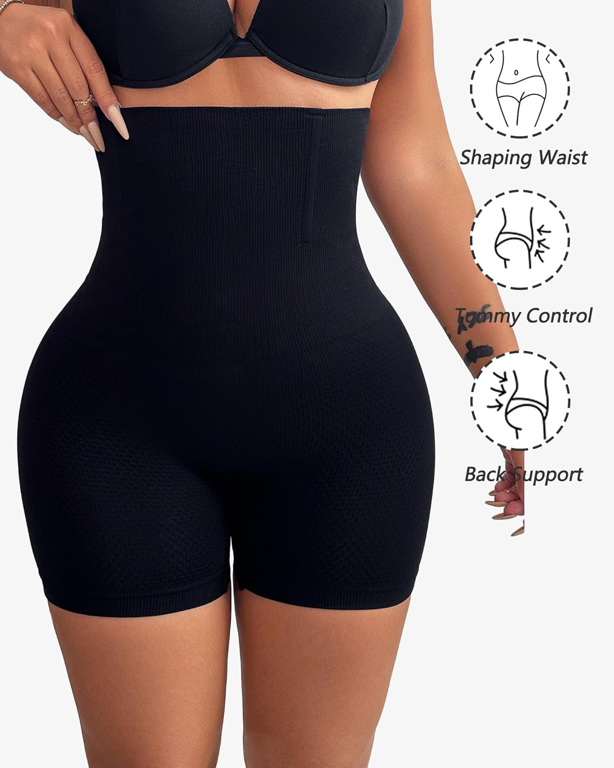 Tummy Control High Waisted Shapewear Shorts - Body Shaper Girdle for Women - Image 5