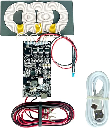 Miniatura 9 de UUMAO Mini cargador inalámbrico invisible de larga distancia, módulo de placa base, accesorios de carga inalámbricos (larga distancia 1 bobina)