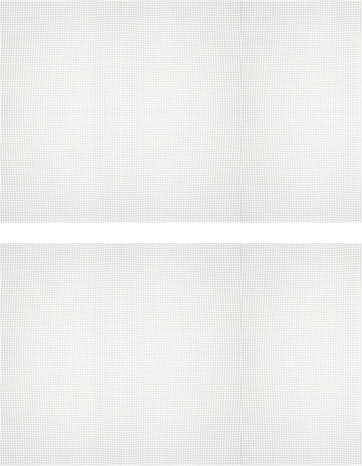 MECCANIXITY Plastic Mesh Canvas Sheet 50x33cm/20x13inch Black Plastic Blank Canvas for Embroidery Needlepoint, Knit Crochet Mesh, Pack of 2