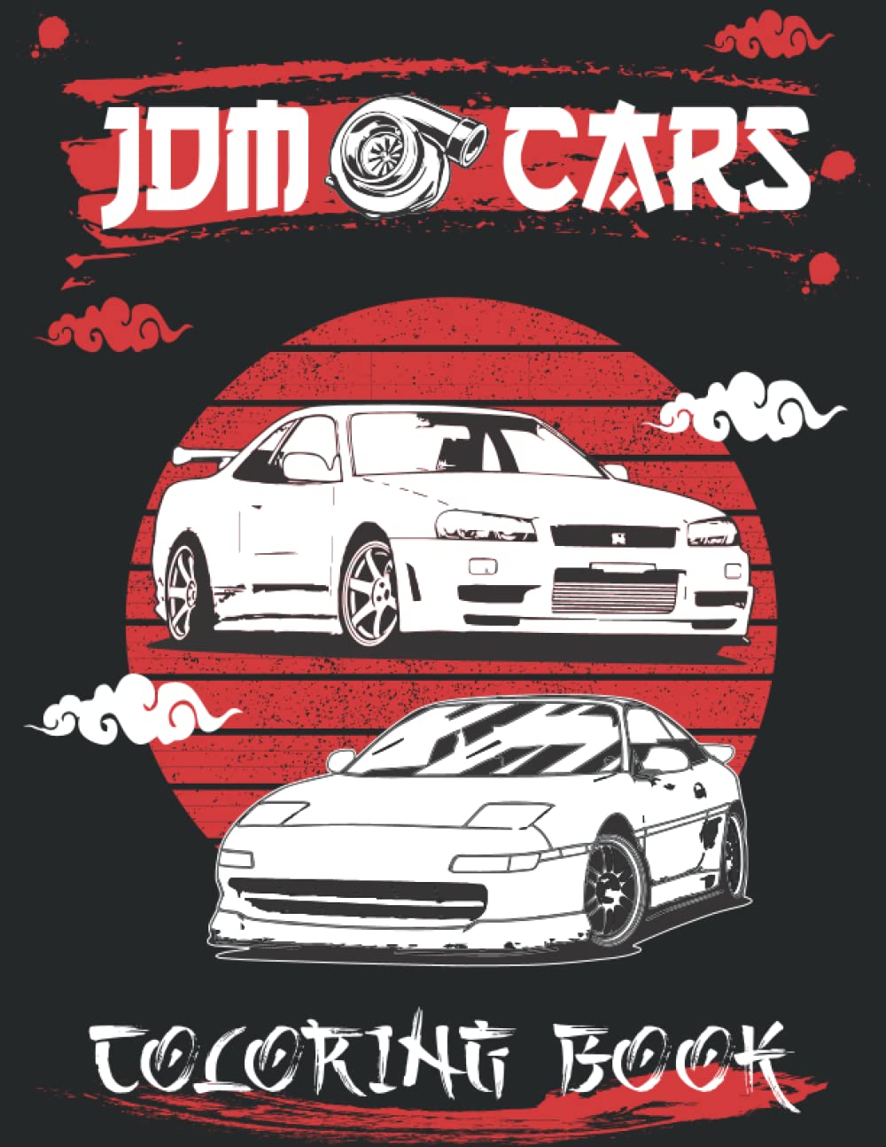 Buy JDM CARS COLORING BOOK JDM coloring book Japanese cars coloring