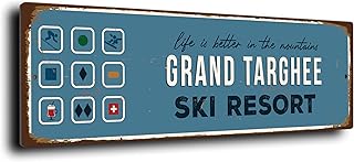 Grand Targhee Ski Resort Sign, Sign for Grand Targhee Ski Resort, Indoor or Outdoor Use, Composite Aluminum Sign