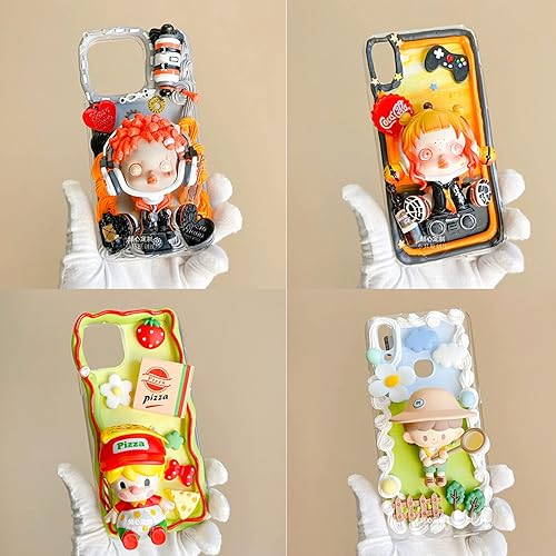 Miniatura 6 de ASTRYAS Pegamento de crema batida falso, 9 piezas de gel de perlas Decoden crema pegamento de arcilla DIY kit de funda de teléfono de silicona crema