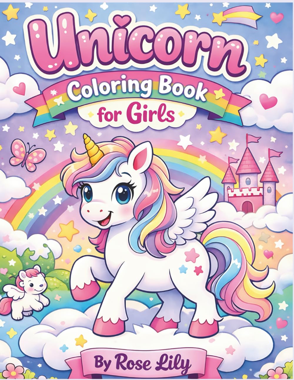 Unicorn Coloring Book for Girls: Cute and Magical Unicorn Designs for Fun, Creativity, and Relaxation