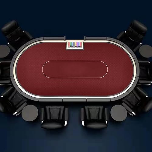 Miniatura 9 de BALIKEN Texas Hold'em - Tapete de póquer de 108 x 56 pulgadas para mesa con superficie lisa de primera calidad, reducción de ruido, a prueba
