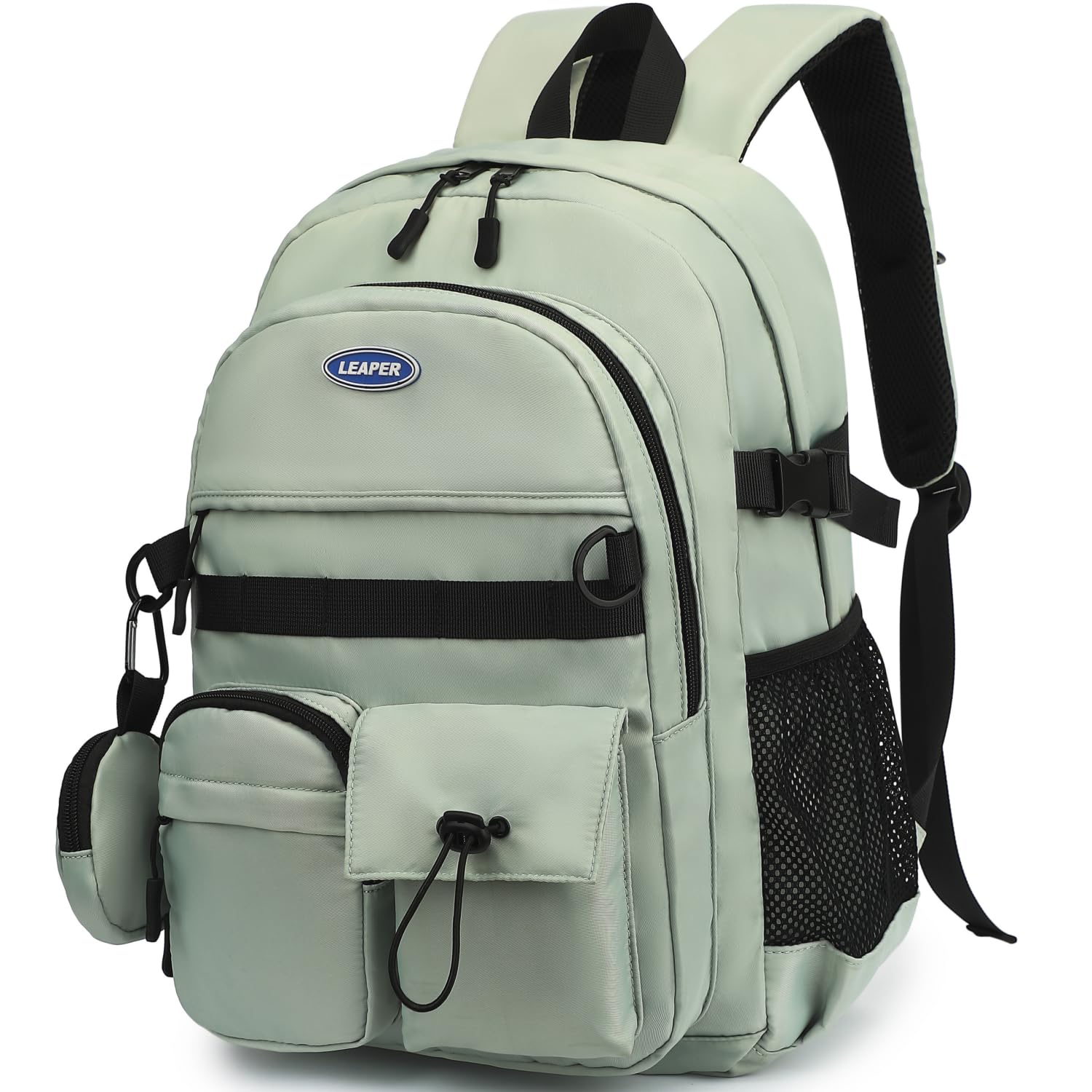 Leaper School Laptop Backpack for Women: Water Resistant Travel Backpack with Water Bottle Pocket - Laptop Bag for College Work - Lightweight Bookbag