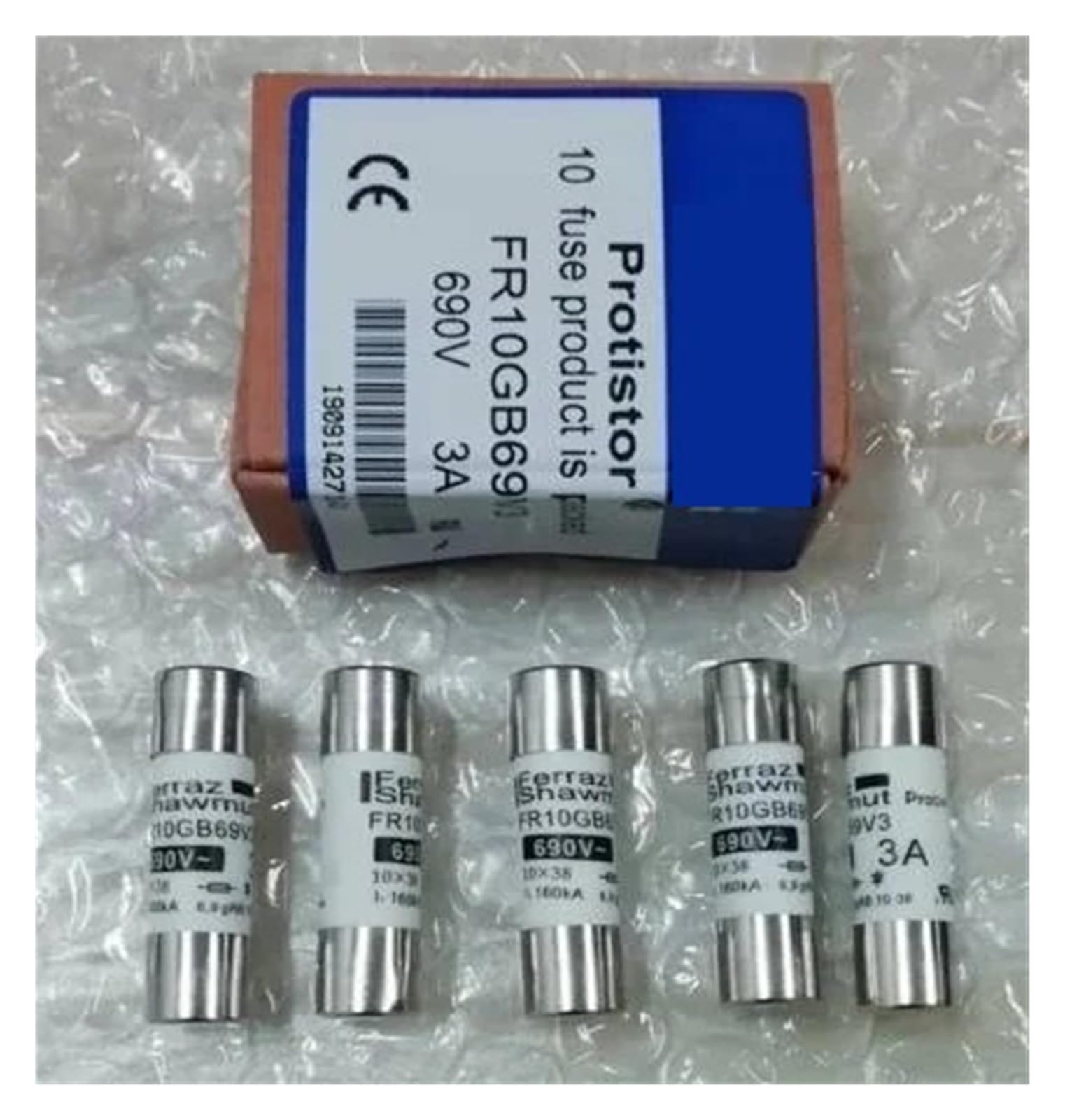 Fusibles FR10GB69V6 E330008 de alta resistencia térmica para entornos mecánicos exigentes