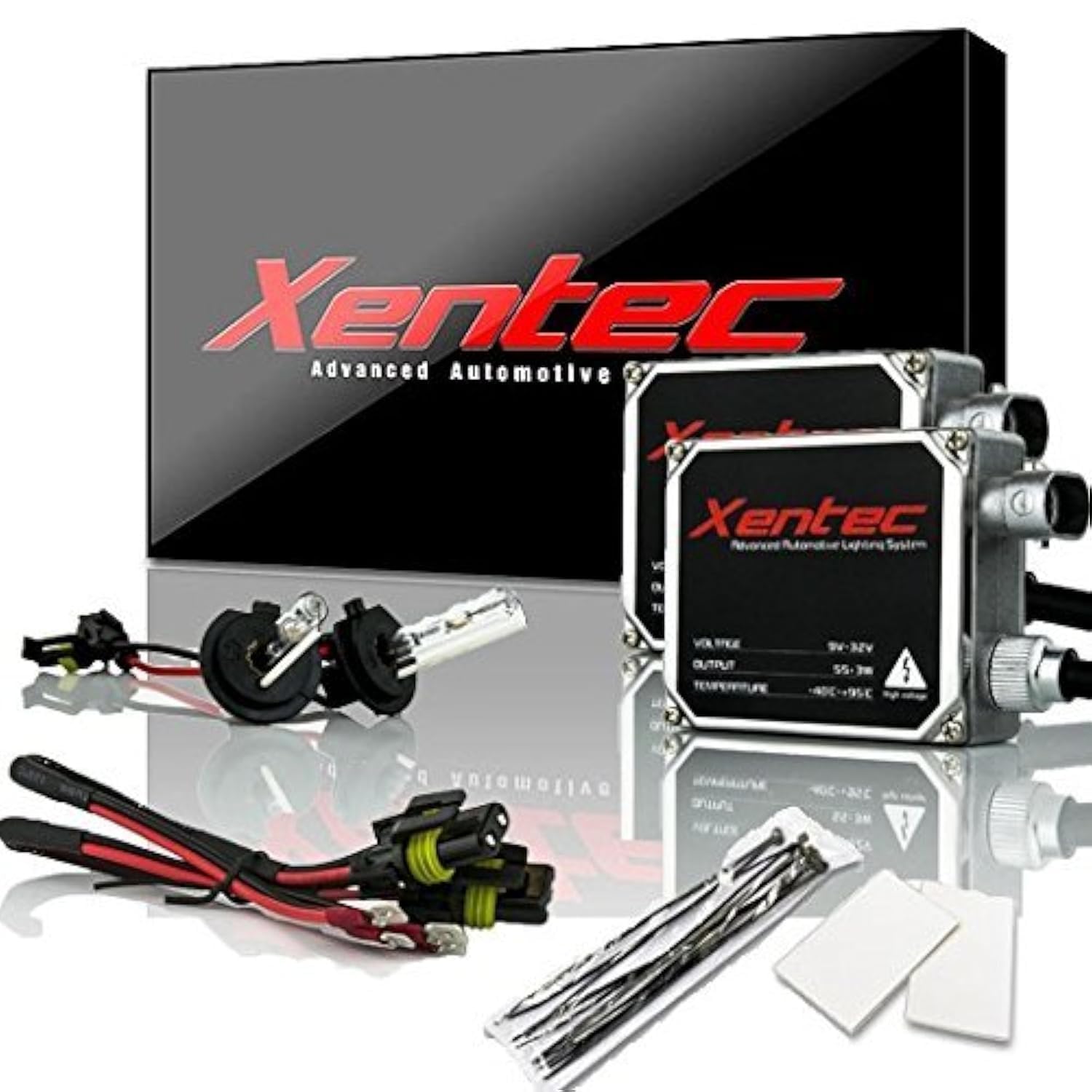 Xentec 55W Standard Size Ballasts x 2 bundle with 2 x Xenon Bulb H7 10000K (Brillant Blue) offroad