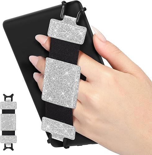 Miniatura 16 de MoKo Correa de mano suave para Kindle eReaders de 6-8" Fire Tablet Kindle/Kobo/Voyaga/Lenovo/Sony Kindle E-Book Tablet, Negra Correa de mano Full