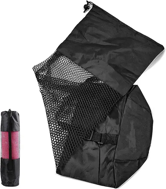 Borsa Yoga Impermeabile con Tracolla Regolabile e Rete Ventilata 87x29cm