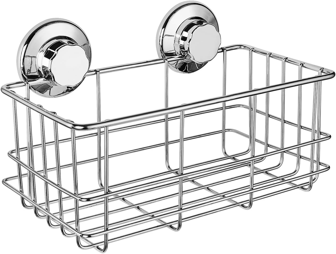 Deep Caddy : IPEGTOP Rustproof Stainless Steel Shower Caddy - Bath Shelf Storage Deep Basket Shampoo Shower Gel Holder - for Kitchen Bathroom - Rotate & Lock Suction Cups