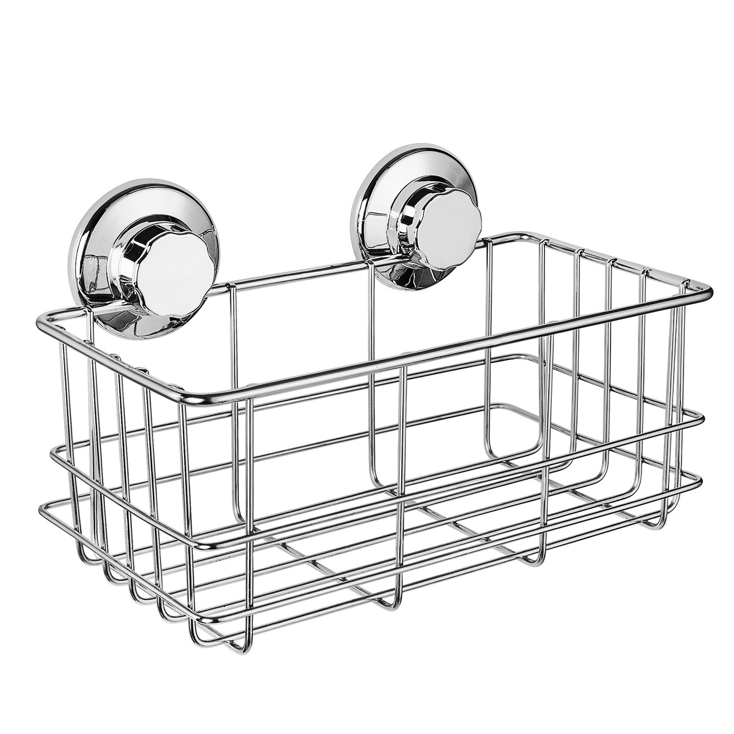 iPEGTOP Suction Cup Deep Shower Caddy Bath Wall Shelf for Large Shampoo Shower Gel Holder Bathroom Storage -