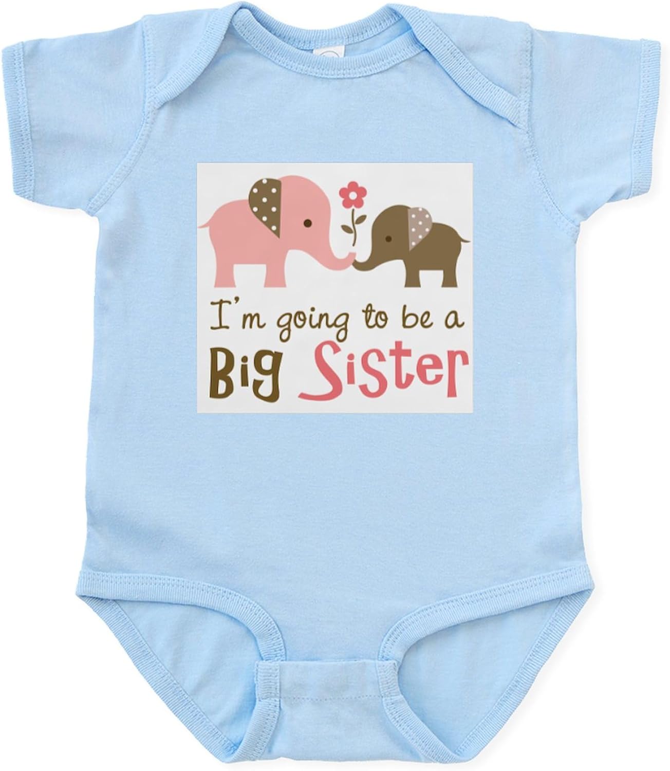 CafePress Big Cousin Elephant Infant Bodysuit Cute Infant Bodysuit Baby Romper
