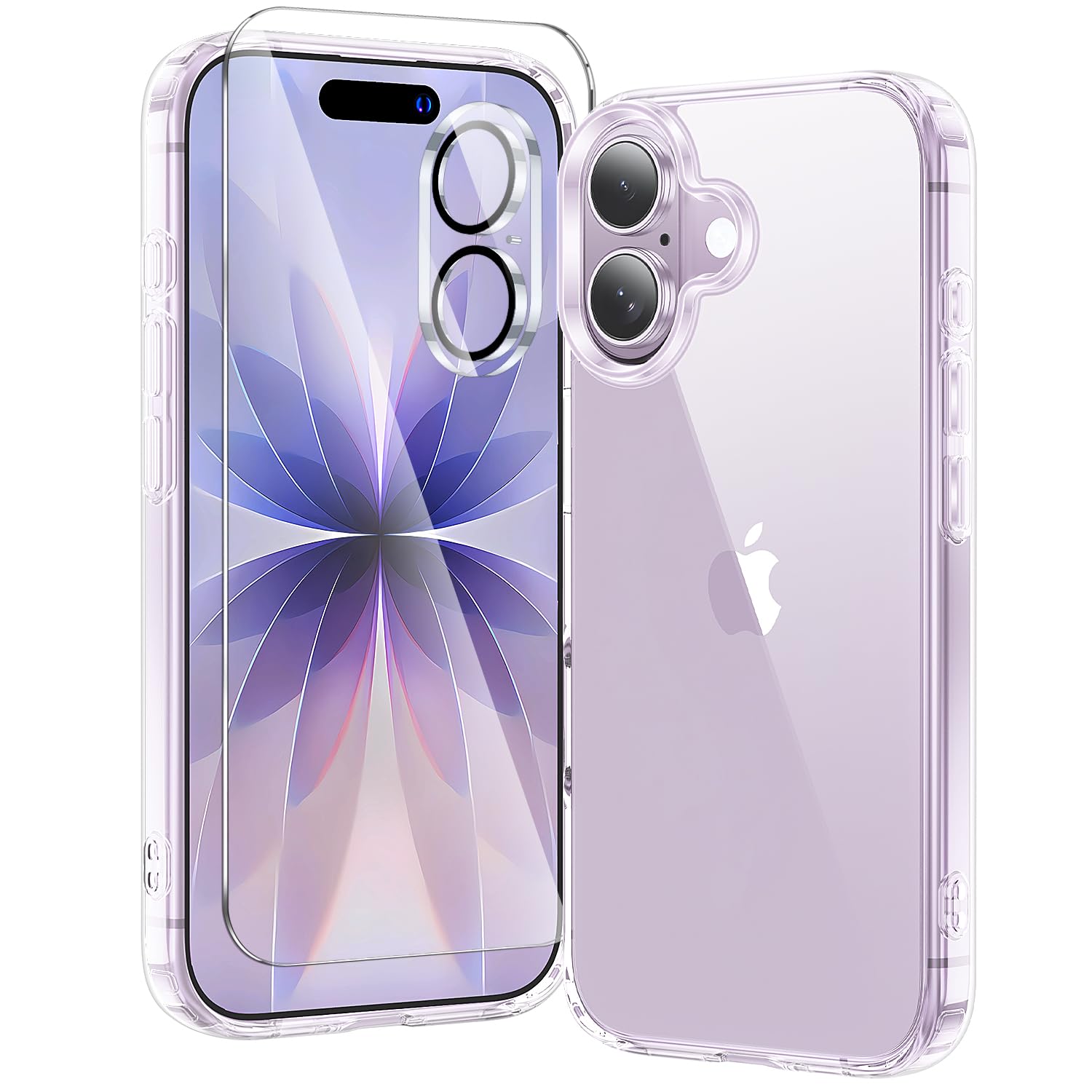 Amazon.co.jp: Kingbus iPhone 17 ケース 透明な 3点セット | 黄変防止