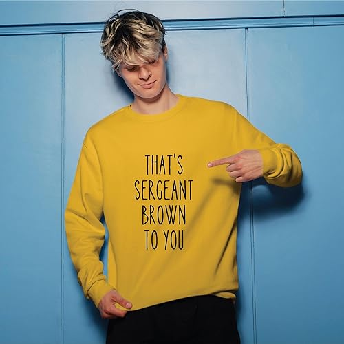 Miniatura 4 de Sergeant Sweatshirt Gifts Cop Promotion Appreciation Coffee Ideal Police Officers Grey White Muticolor Unisex Sweatshirt