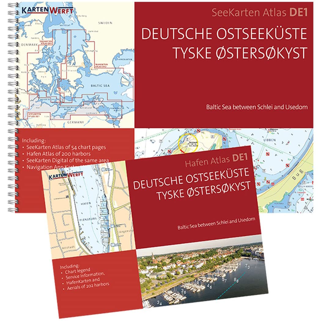 SeeKarten Atlas DE1 | Deutsche Ostseeküste: Westliche Ostsee zwischen Schlei und Usedom