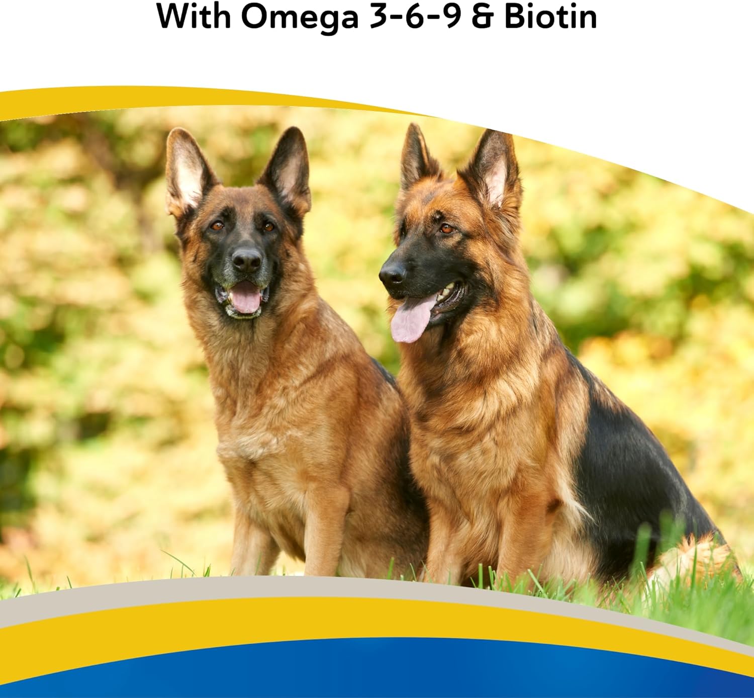 Doc Roy’s Derma Coat Plus Supplement for Dogs, Supports Healthy Skin, Coat & Nails, with Omega 3-6-9 Fatty Acids, Biotin & Antioxidants, 60 Count for Medium & Large Dogs