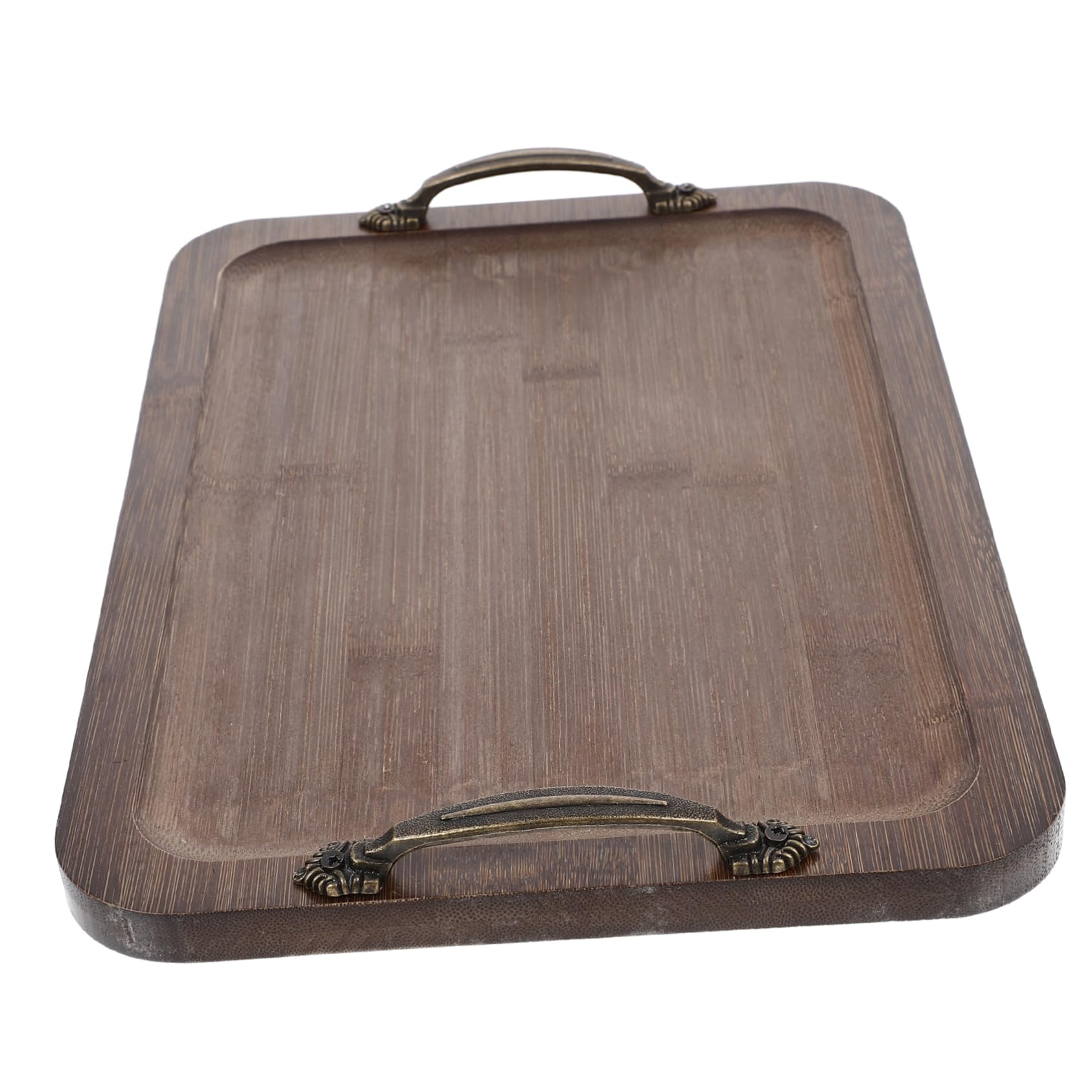 FUNOMOCYA Multi-Functional Storage Plate Tea Tray Water Cup Tray Fruit Tray Decorative Serving Trays Coffee Trays Breakfast Tray Bed Tray Decor Bread Platter Food Tray Restaurant Tray Metal