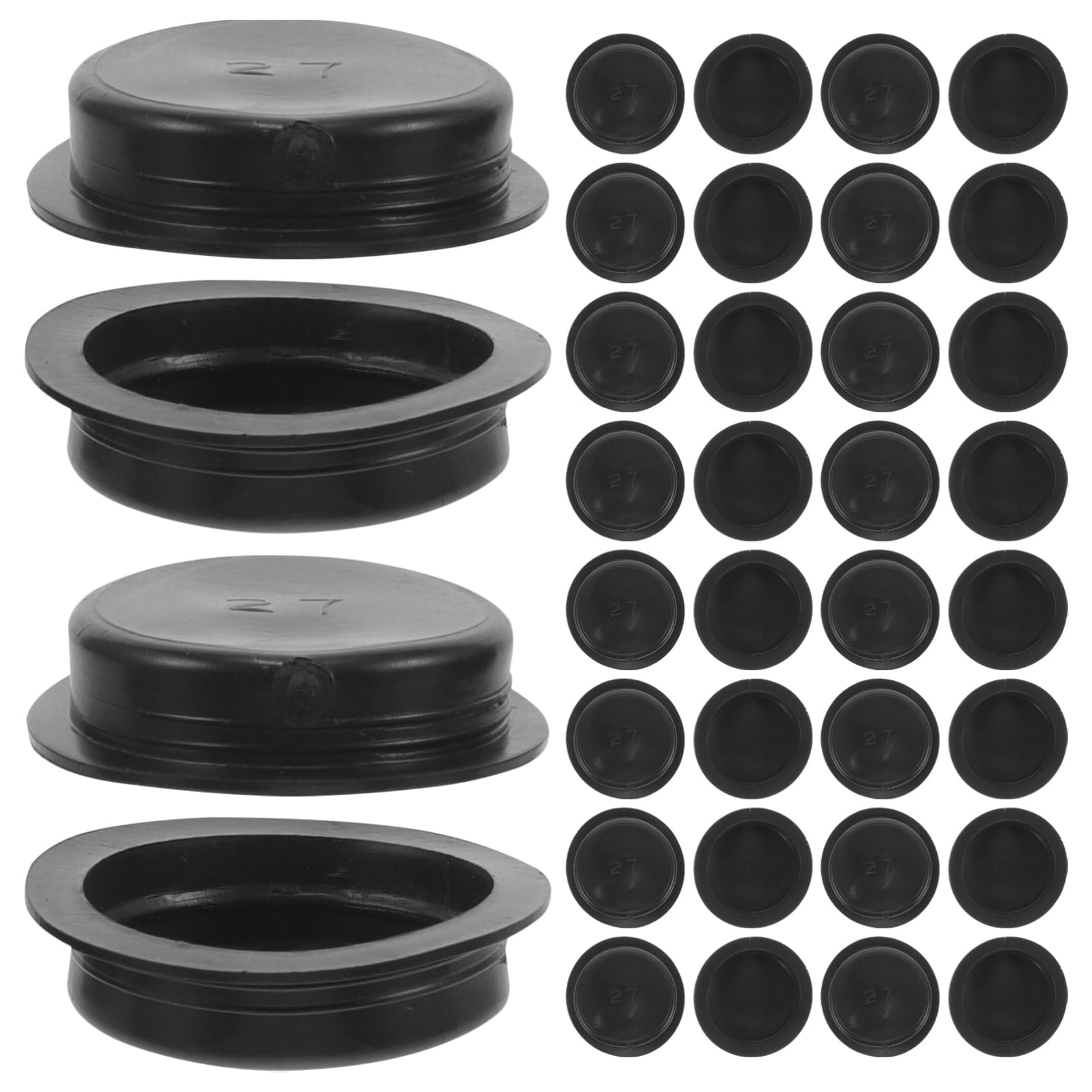 Ciieeo 50Pcs Rubber Coin Bank Stoppers Round Saving Pot Plugs Easy to Install and Remove Compatible with Piggy Banks Sturdy and Safe for Money Saving