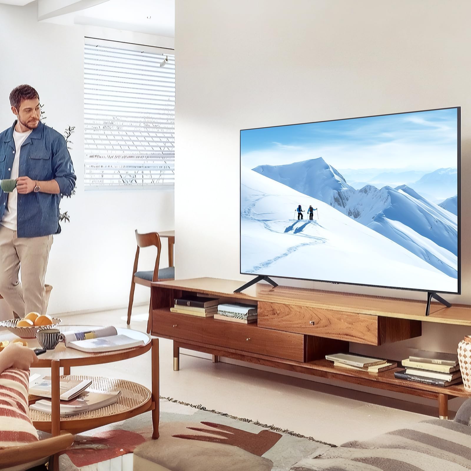 Para patas de soporte de TV Samsung, patas de TV de repuesto para Samsung, 1 par de bases de soporte de TV Samsung UN50TU7000FXZA UN50TU700DFXZA UN55TU7000FXZA UN55TU700DFXZA UN58TU7000FXZA