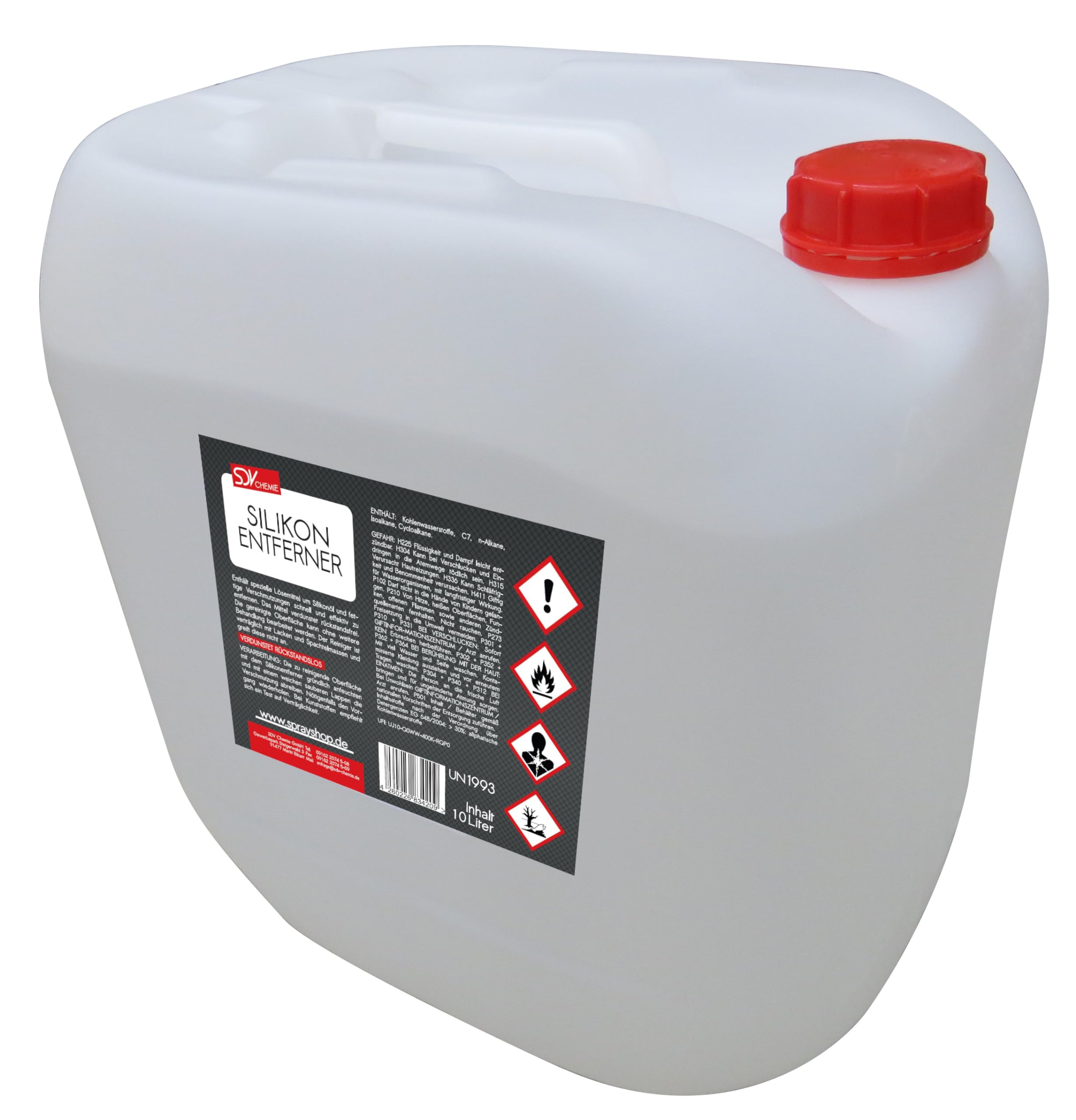 SDV Chemie Silikonentferner 1x 10 Liter 10L für Lackierer Siliconentferner Entfetter Reiniger