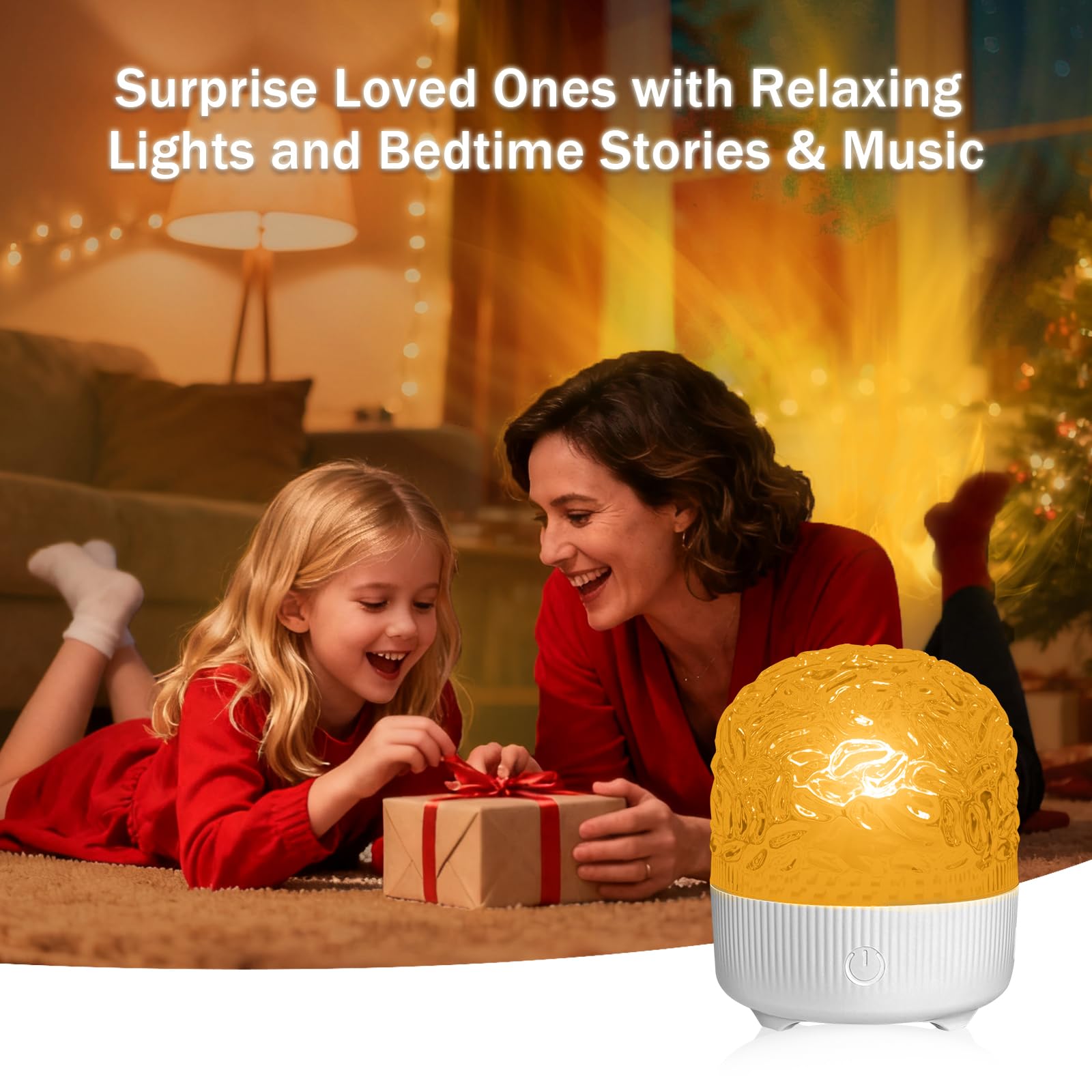 GY Ocean Globe, lampada da comodino a LED RGB, 16 colori, dimmerabile, con proiettore USB, lampada da tavolo romantica per camera da letto e soggiorno