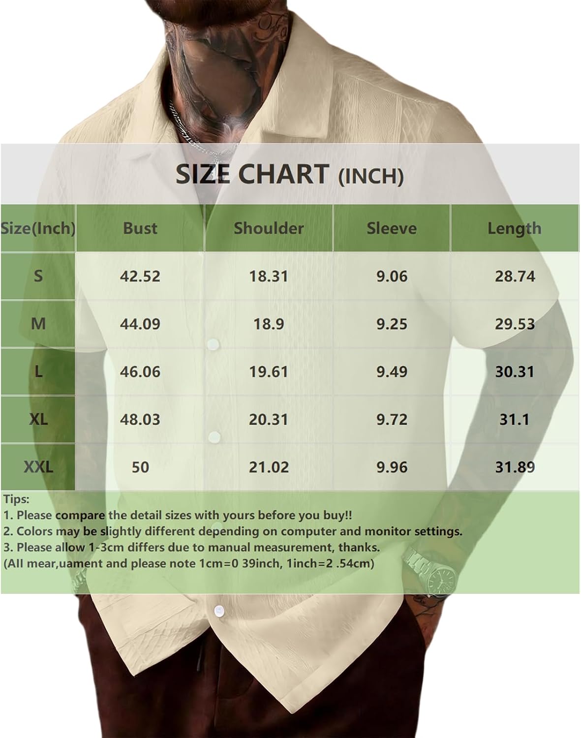 RTRDE Men's Button Down Shirts Short Sleeve Hollow Out Sheer Hawaiian Beach Cuban Bowling Shirts, S-2XL