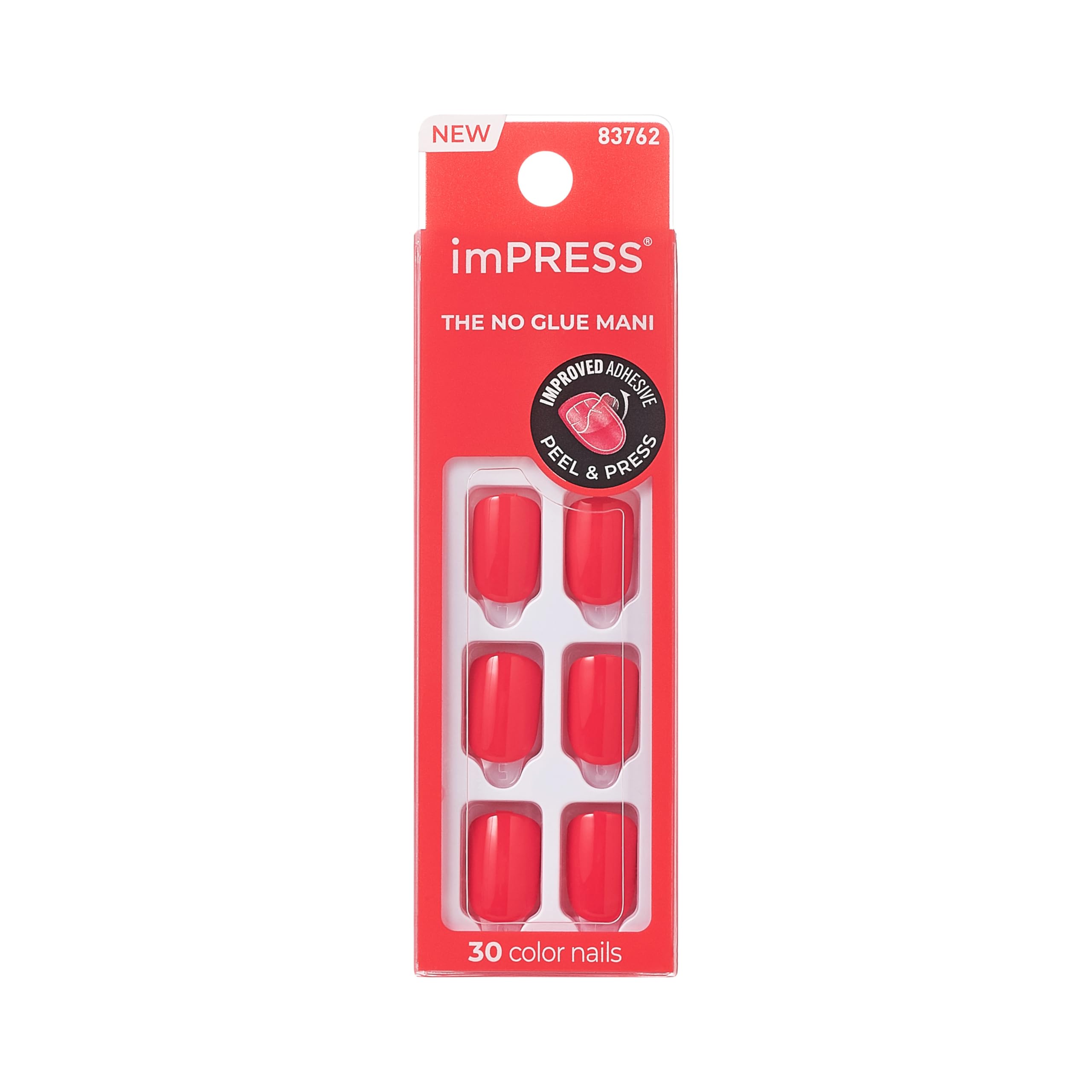 KISS paznokcie samoprzylepne imPRESS Color, Corally Crazy, 30 szt.