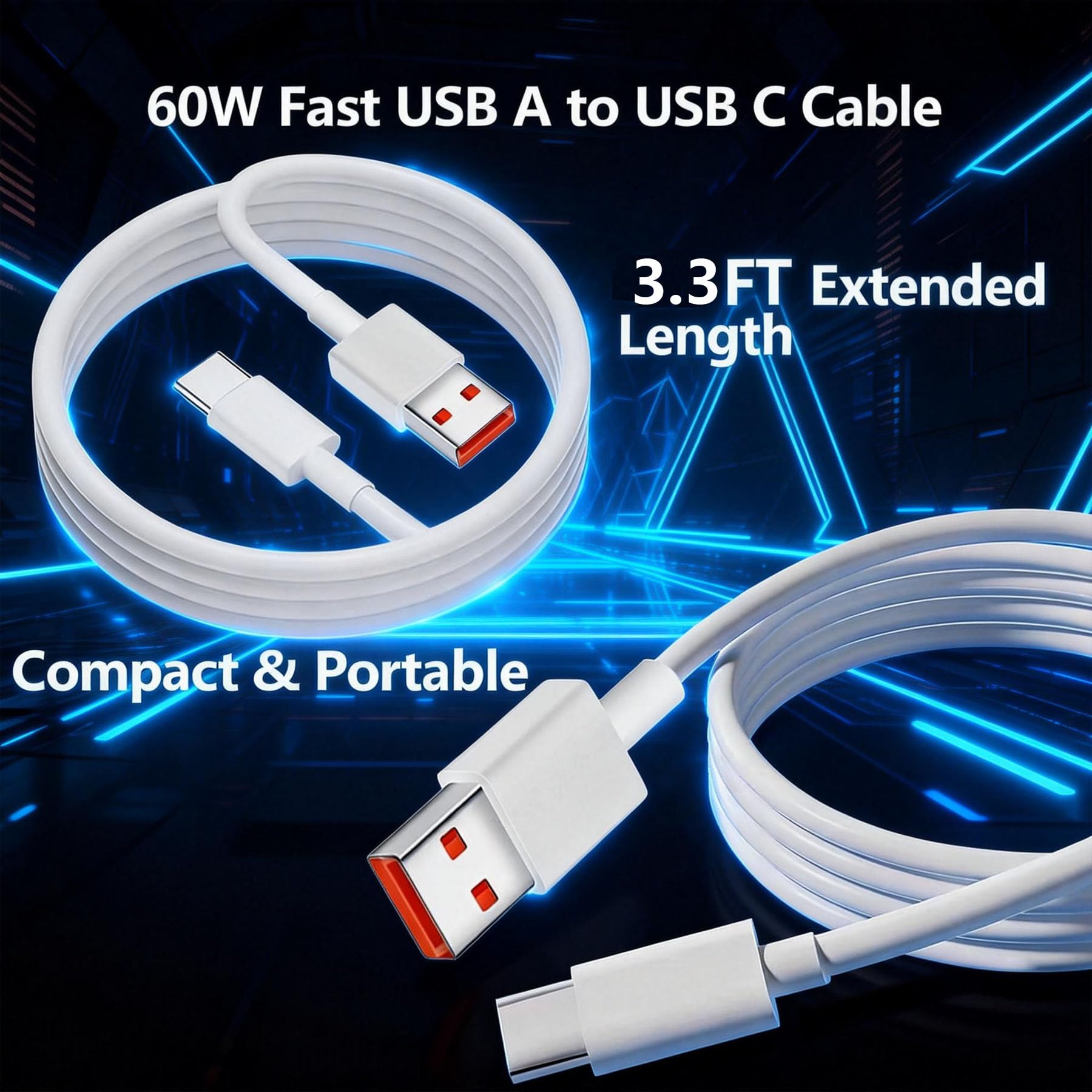 Cavo di ricarica rapida USB-C da 1,5 m per apparecchi acustici MDhearing, Lexie B2 Powered by Bose, Lucid Engage/TALA/fio (solo custodia di ricarica)