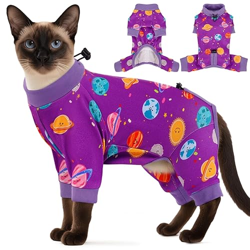DENTRUN Cat Clothes for Hair Control with Hair Sticky Fabric