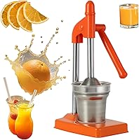 Vista 8 de Exprimidor de hierro fundido, prensa manual de hierro fundido, extractor de jugo de prensa manual resistente para jugo de naranja de limonada Style-B