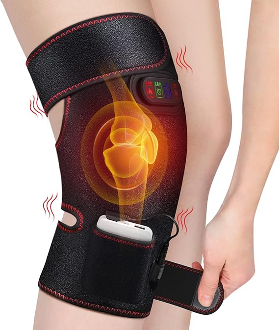 3 Adjustable Temperature Heated Knee Massager with