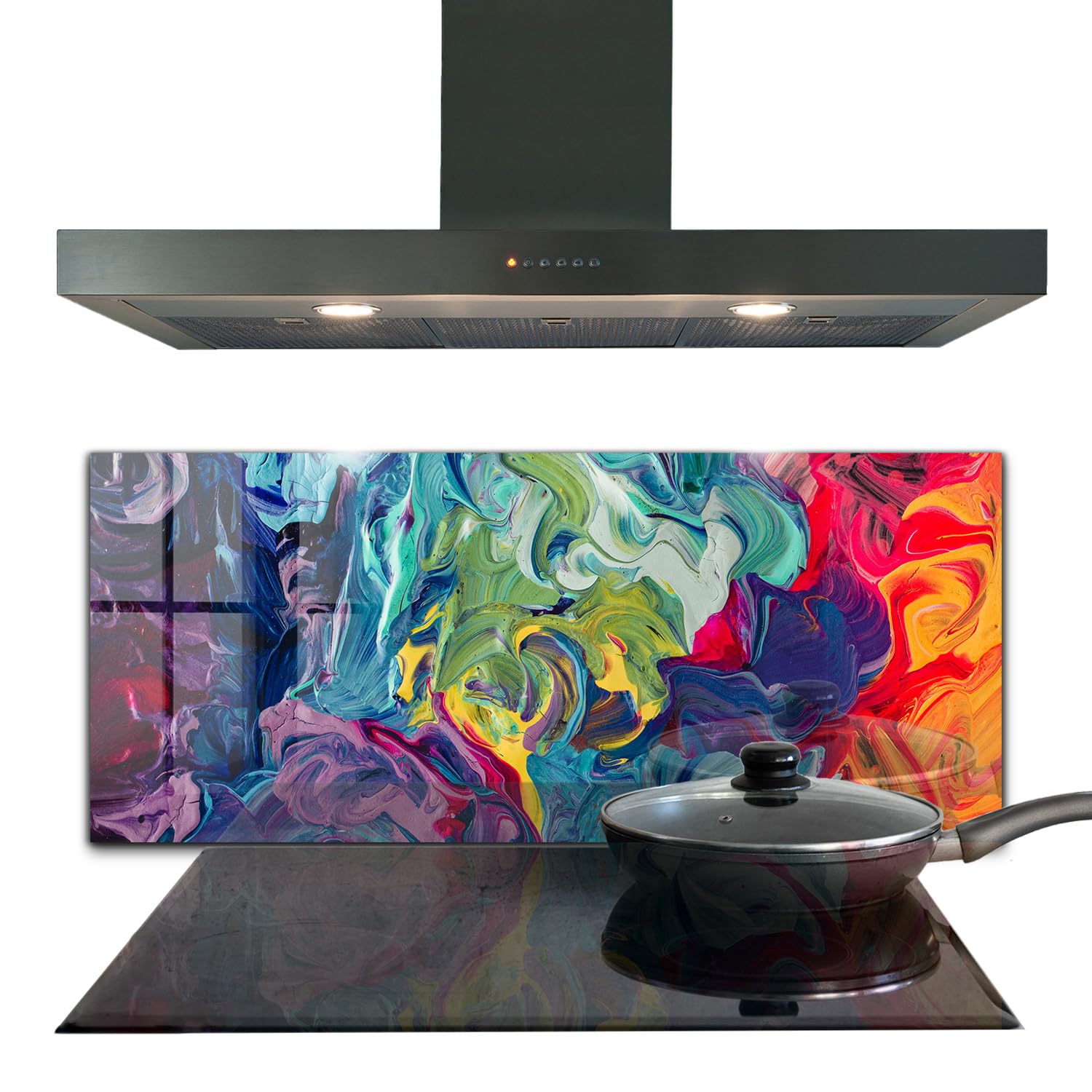 Panneau de cuisine Wallfluent en verre trempé pour sublimer la décoration murale intérieure de votre pièce de vie
