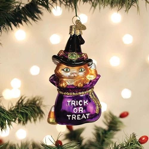 Miniatura 3 de Old World Christmas Trick-or-Treat - Adorno de cristal soplado para árbol de Navidad, decoración navideña hecha a mano, colección de Halloween