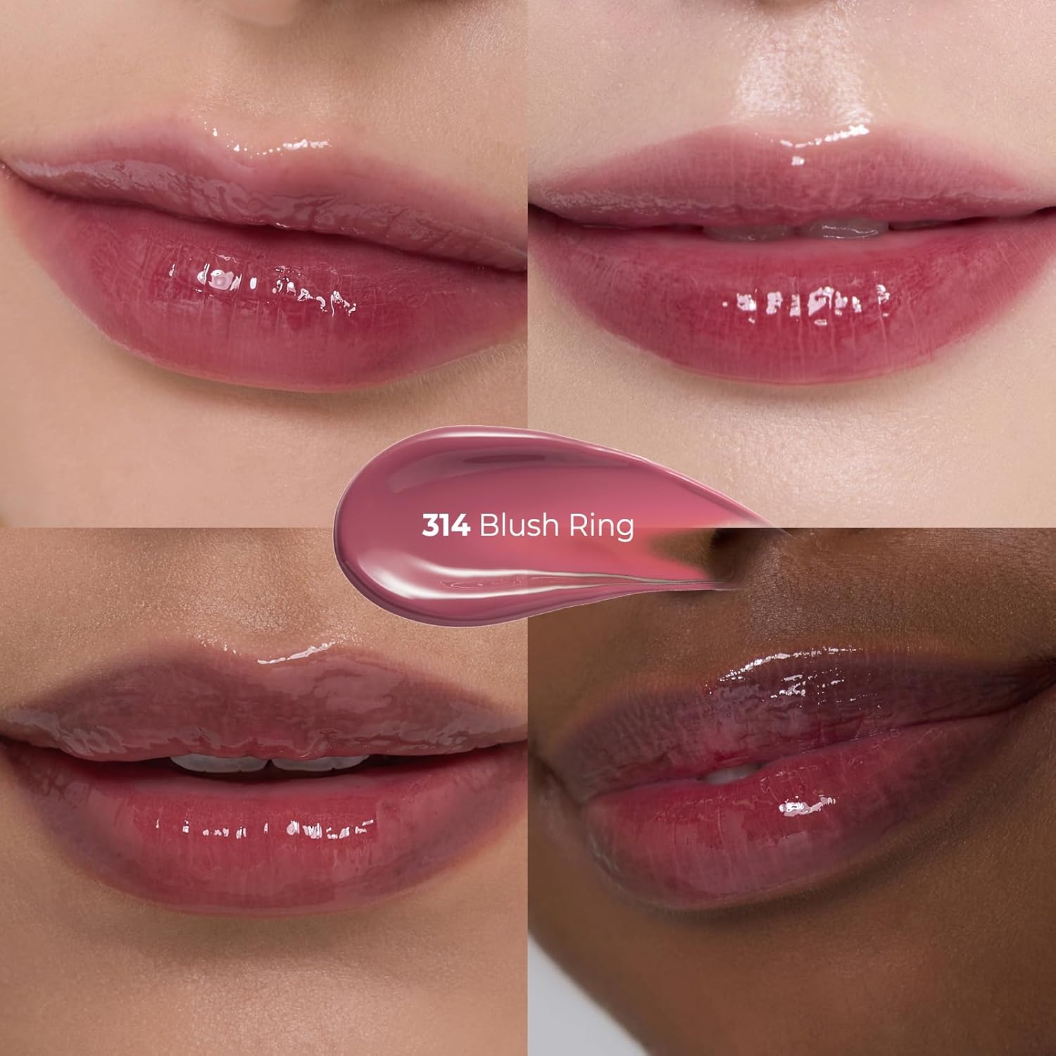 Laka Jelling Nude Gloss Mini, 1.9g/0.07oz, Sheer Hydrating Lip Oil with No Stain, Non-Sticky, Nourishing Gloss for a Glowy Look, K-Beauty (#314 Blushring) - Image 2